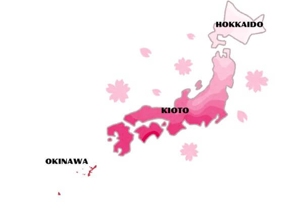 map japan sakura