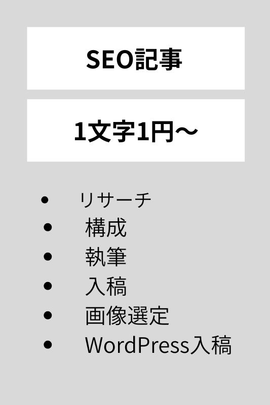 SEO関連の作業